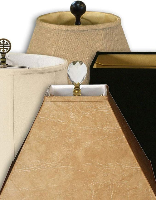 Load image into Gallery viewer, Heavy Duty Harp for Lamp Shade Holder, 7 Inch, Polished Brown Base
