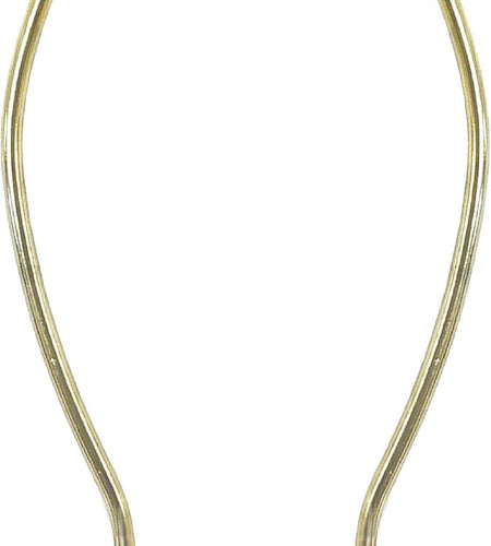 Heavy Duty Harp for Lamp Shade Holder, 7 Inch, Polished Brown Base