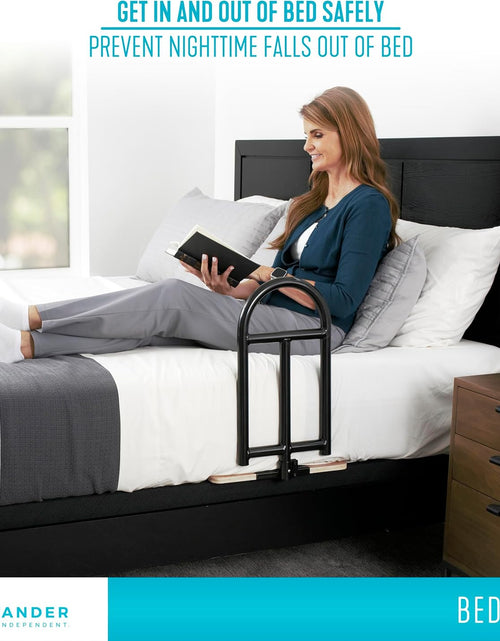 Load image into Gallery viewer, Bedcane, Adult Bed Rail and Support Handle, Height Adjustable Elderly Stand Assist with Organizer Pouch
