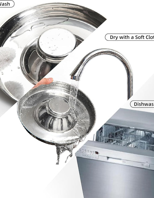 Load image into Gallery viewer, Stainless Steel Puppy Bowls, Set of 2 Puppy Feeder, Dog Food and Water Bowl, Food Feeding Weaning for Small Medium Large Dogs, Pets, M
