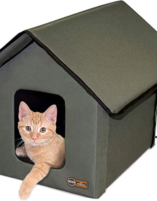 Load image into Gallery viewer, Original Outdoor Heated Kitty House Cat Shelter 19 X 22 X 17 Inches - Heated or Unheated
