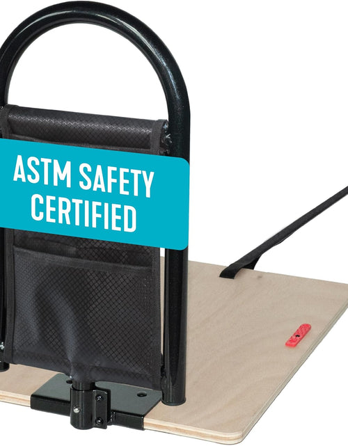 Load image into Gallery viewer, Bedcane, Adult Bed Rail and Support Handle, Height Adjustable Elderly Stand Assist with Organizer Pouch
