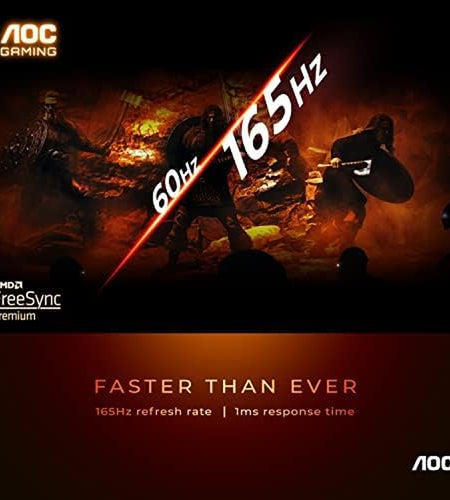 C32G2 32" Curved Frameless Gaming Monitor FHD, 1500R Curved VA, 1Ms, 165Hz, Freesync, Height Adjustable, 3-Year Zero Dead Pixel Policy, Black