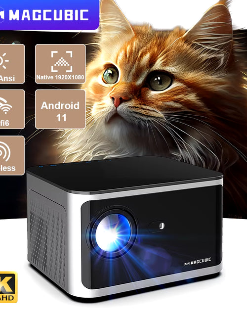 Load image into Gallery viewer, Android 11 4K Smart Projector 580ANSI 1920*1080P Full HD Wifi6 BT5.0 Allwinner H713 Voice Control Home Cinema Theater
