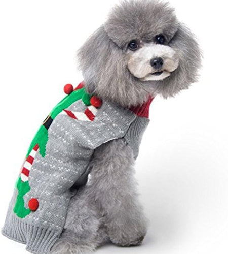 Ugly Christmas Dog Sweaters Pet Dog Winter Knitwear Warm Clothes