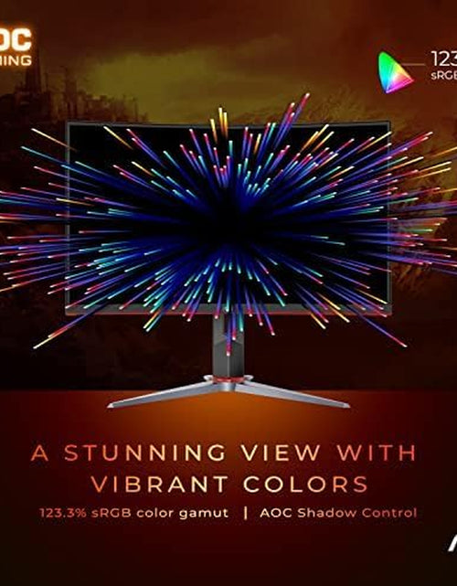 Load image into Gallery viewer, C32G2 32" Curved Frameless Gaming Monitor FHD, 1500R Curved VA, 1Ms, 165Hz, Freesync, Height Adjustable, 3-Year Zero Dead Pixel Policy, Black
