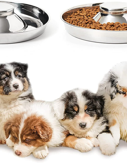 Load image into Gallery viewer, Stainless Steel Puppy Bowls, Set of 2 Puppy Feeder, Dog Food and Water Bowl, Food Feeding Weaning for Small Medium Large Dogs, Pets, M
