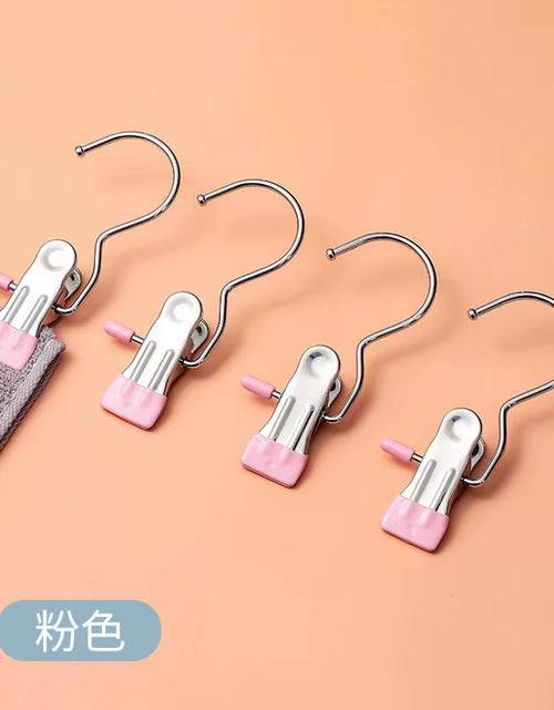 Load image into Gallery viewer, SpaceSaver 360° Rotating Boot Hanger – Portable &amp; Space-Saving Stainless Steel Clip for Closet &amp; Travel
