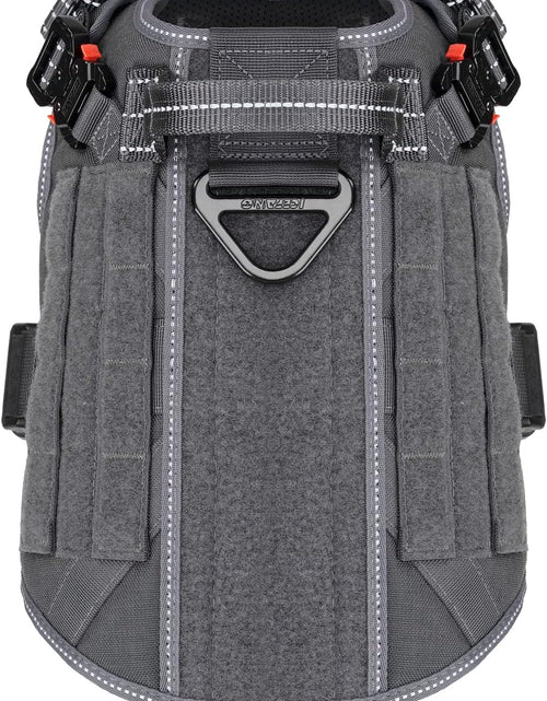 Load image into Gallery viewer, Tactical Dog Harness ,Medium Size, 2X Metal Buckle,Working Dog MOLLE Vest with Handle,No Pulling Front Leash Clip,Hook and Loop Panel
