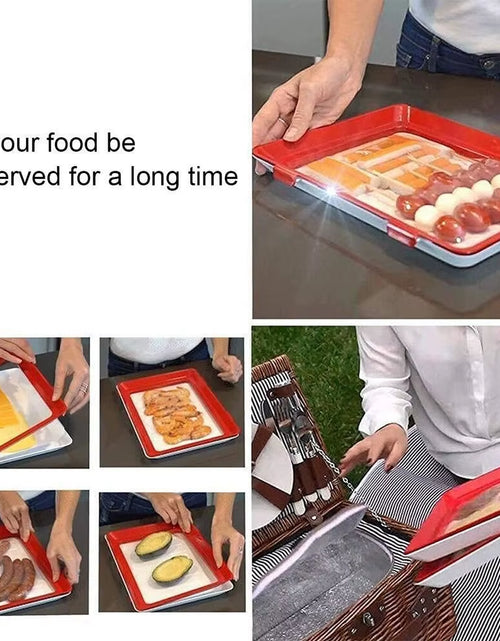 Load image into Gallery viewer, FreshPrep Reusable Meal Prep Tray – Stackable BPA-Free Food Storage Containers for Easy Preservation
