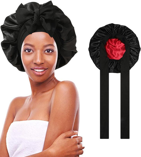 Silk-Like Satin Double-Layer Hair Cap